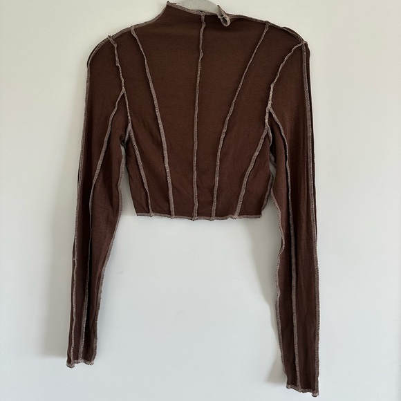 12th tribe cropped long sleeve top - Picture 2 of 4
